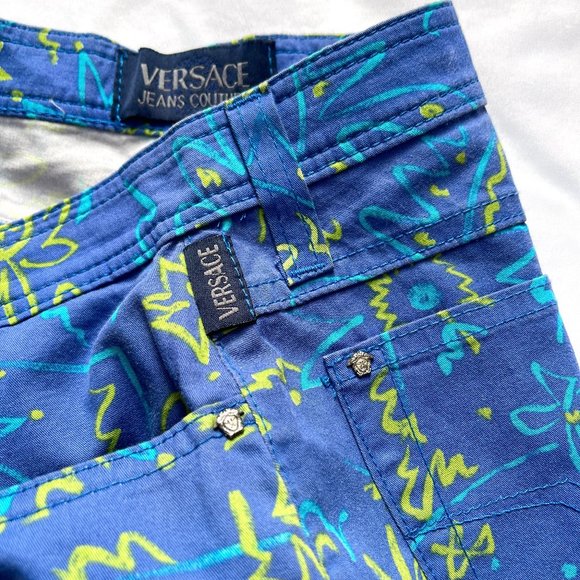 Auc Versace couture high rise medusa head vintage jeans - Picture 8 of 13